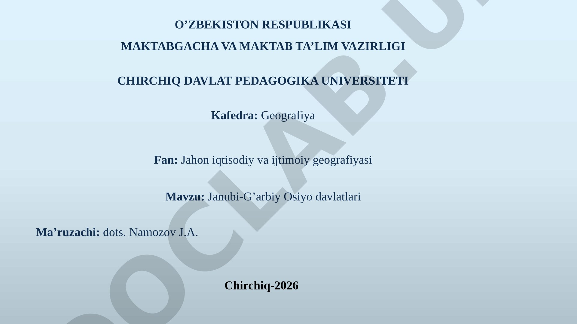 Saudiya Arabistoni haqida geografik, iqtisodiy va siyosiy ma'lumotlar