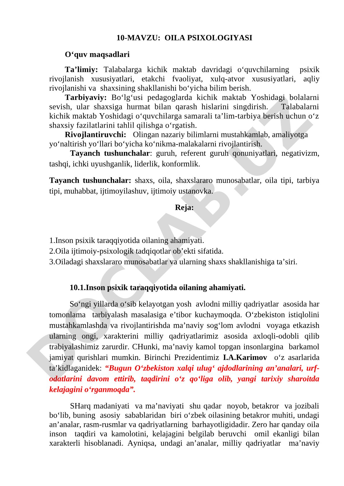 Oila psixologiyasi