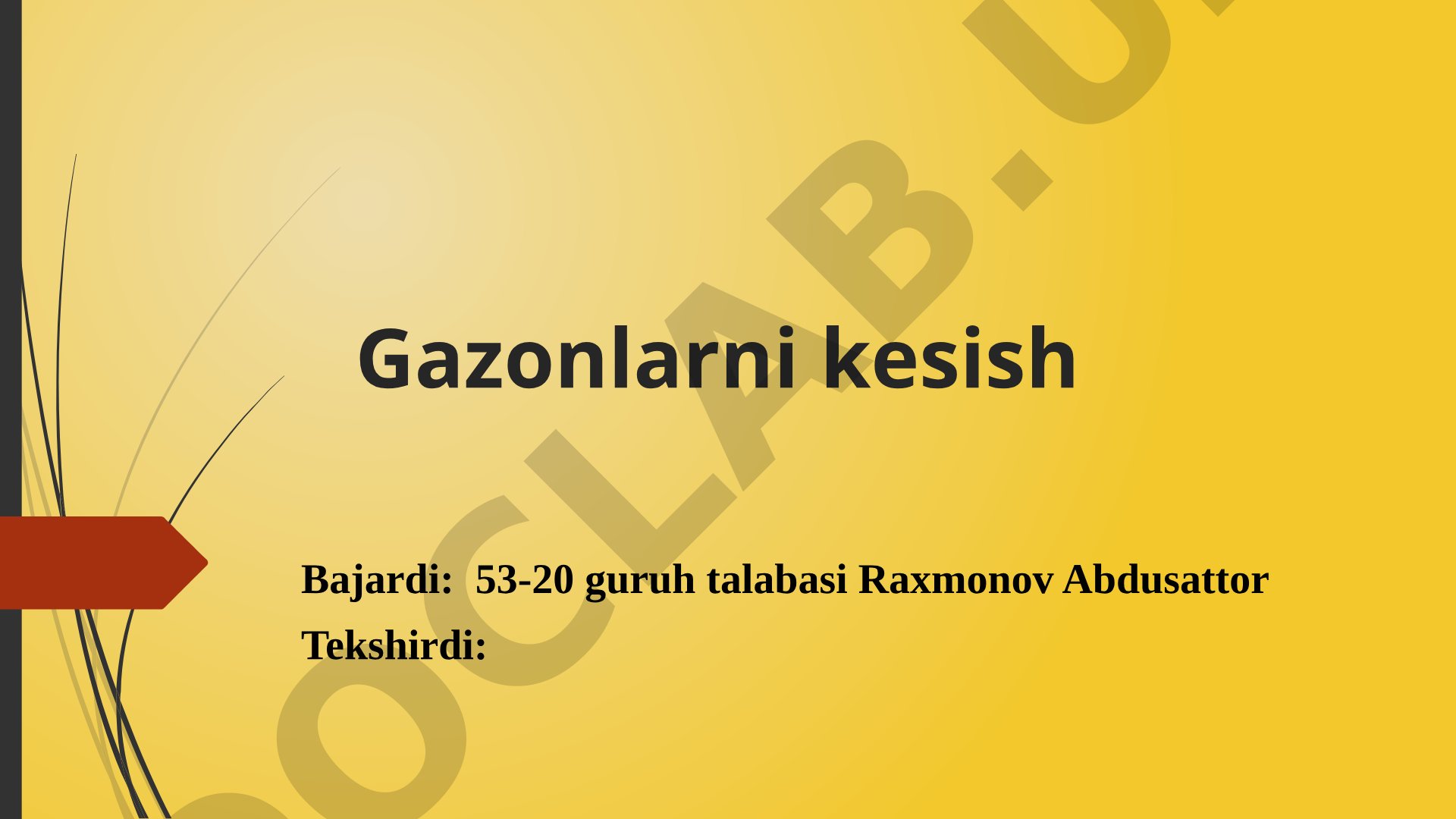 Gazonlarni kesish qoidalari va oziqlantirish haqida