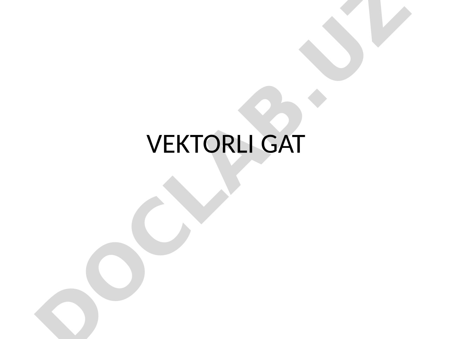 Vektorli geoaxborot tizimining tahlil qilish funksiyalari