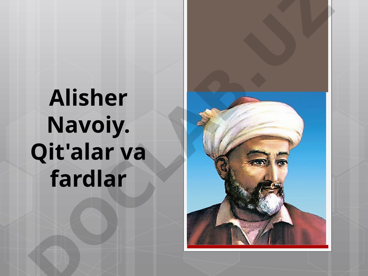 Alisher Navoiy. Qit'alar va fardlar