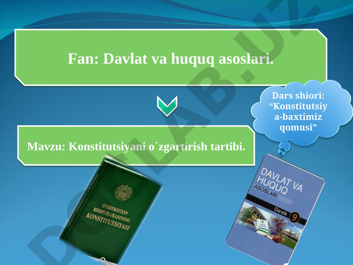 Konstitutsiyani o`zgartirish tartibi