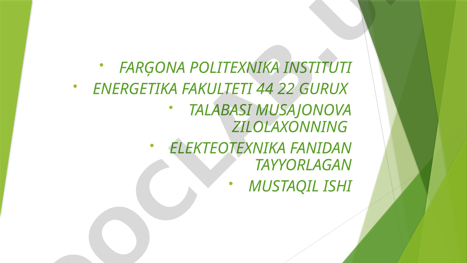 MURAKKAB ÒZGARUVCHAN TOK SXEMANI KONTUR TOKLARI VA TUGUN POTENSIALLARI USULLARIDA HISOBLASH VA NATIJALARNI SOLISHTIRISH