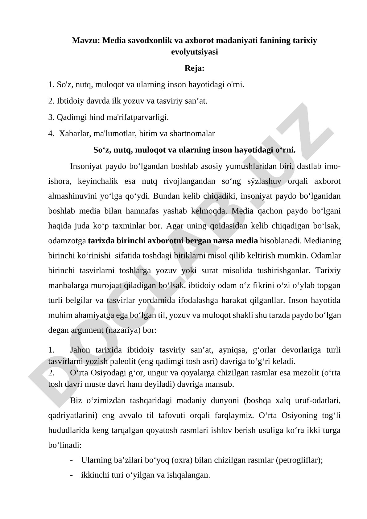 Media savodxonlik va axborot madaniyati fanining tarixiy evolyutsiyasi