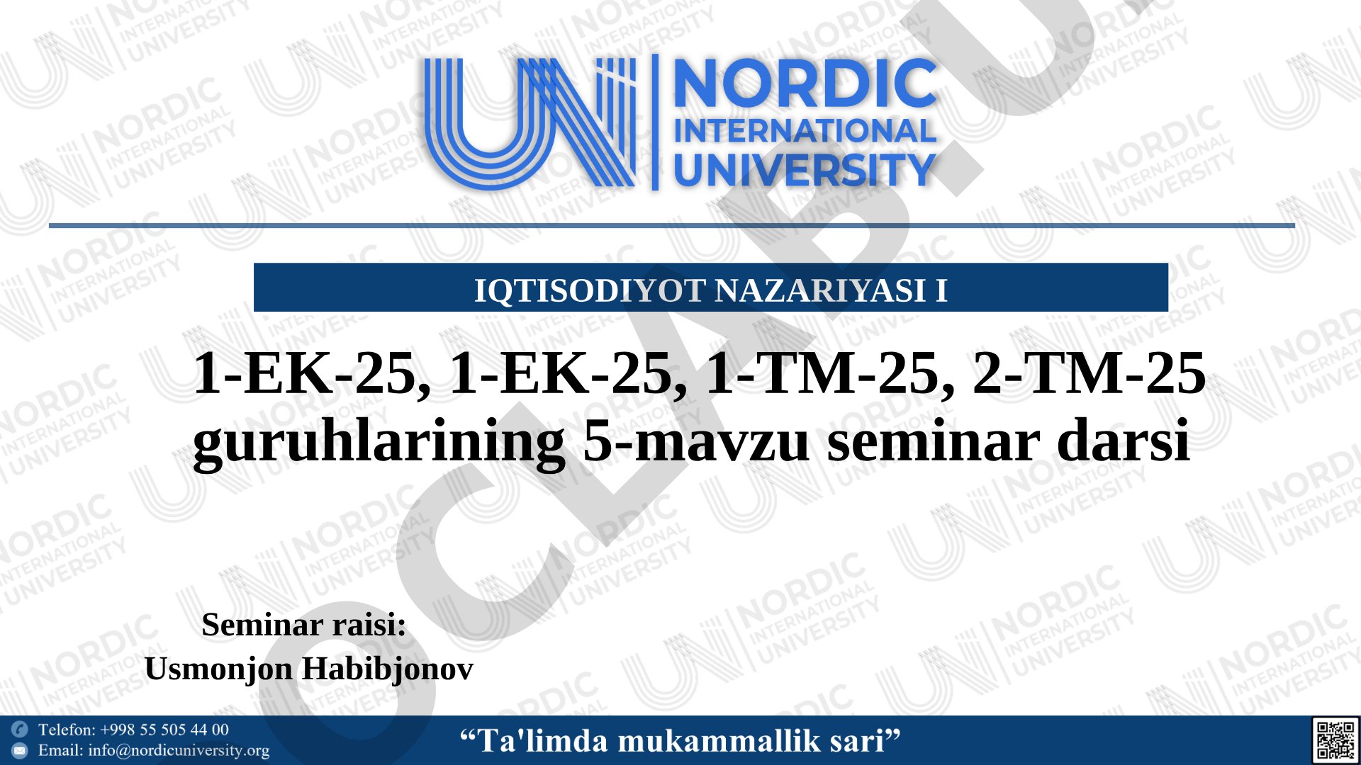 Tovar-pul munosabatlari rivojlanishi va bozor iqtisodiyoti asoslari