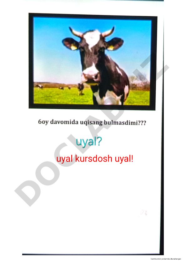 CamScanner yordamida hujjatlarni skanerlash va yuklash