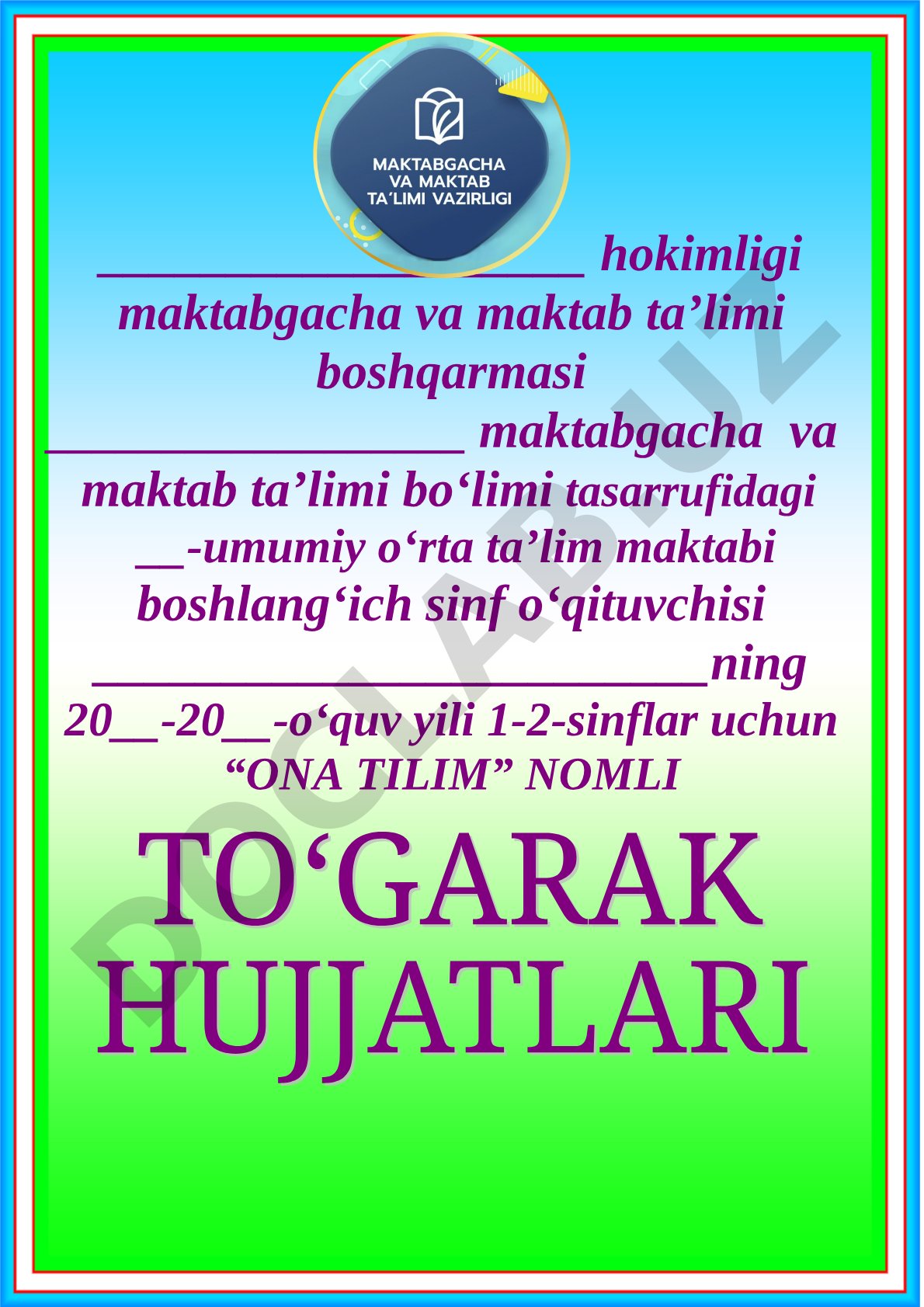 Ona tilim to'garagi