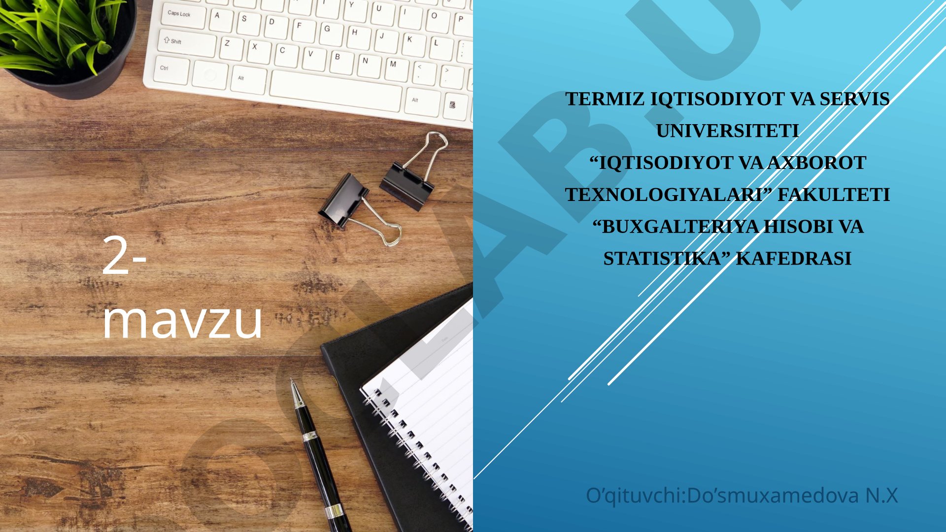 Buxgalteriya balansi, uning turlari va tarkibiy tuzilishi