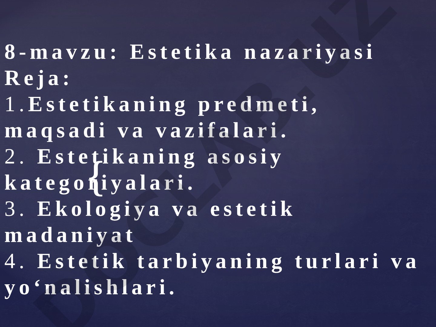 Estetika nazariyasi