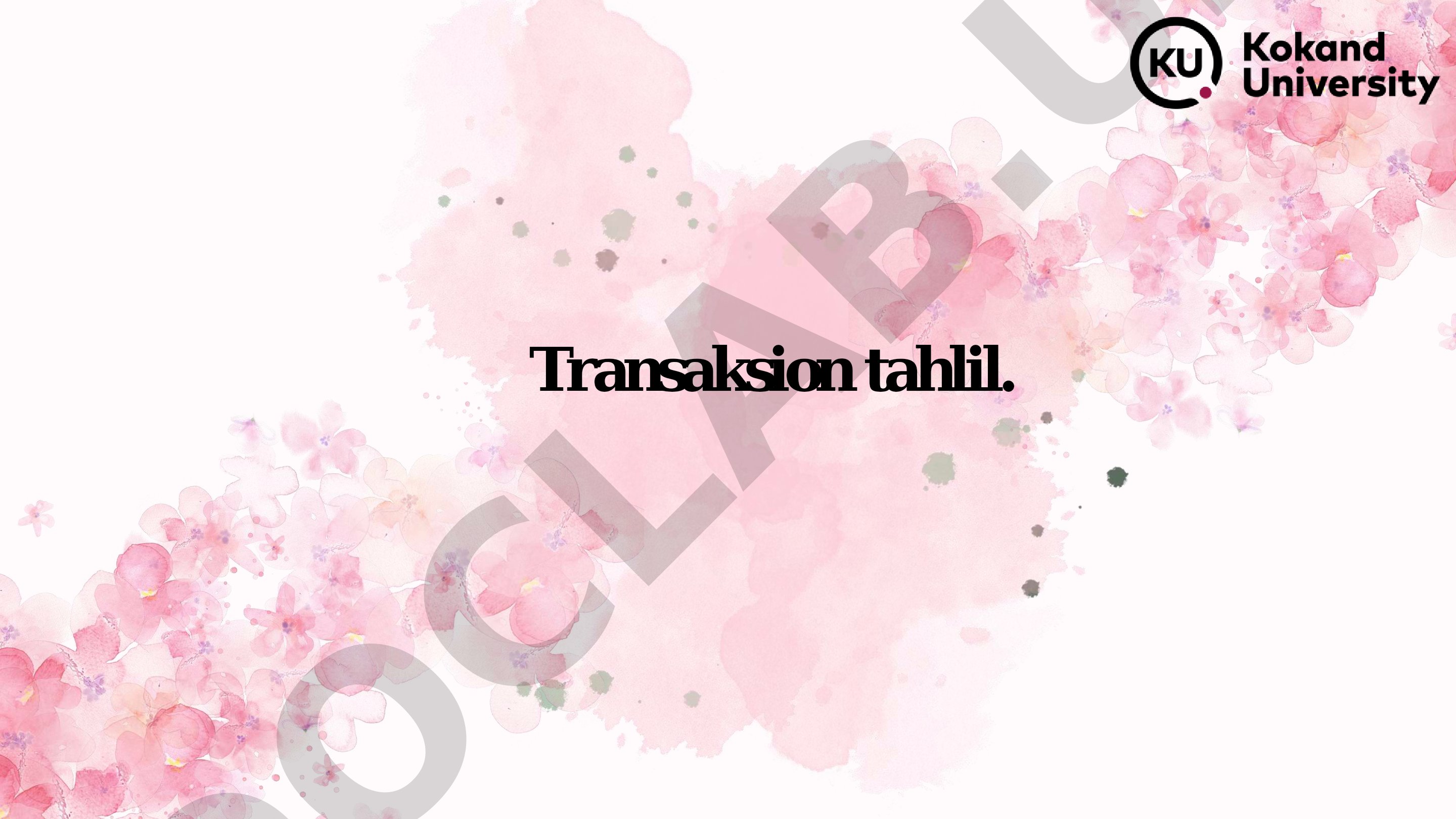 Erik Bernning transaksion tahlil nazariyasi, ego holatlari va transaksiyalar haqida