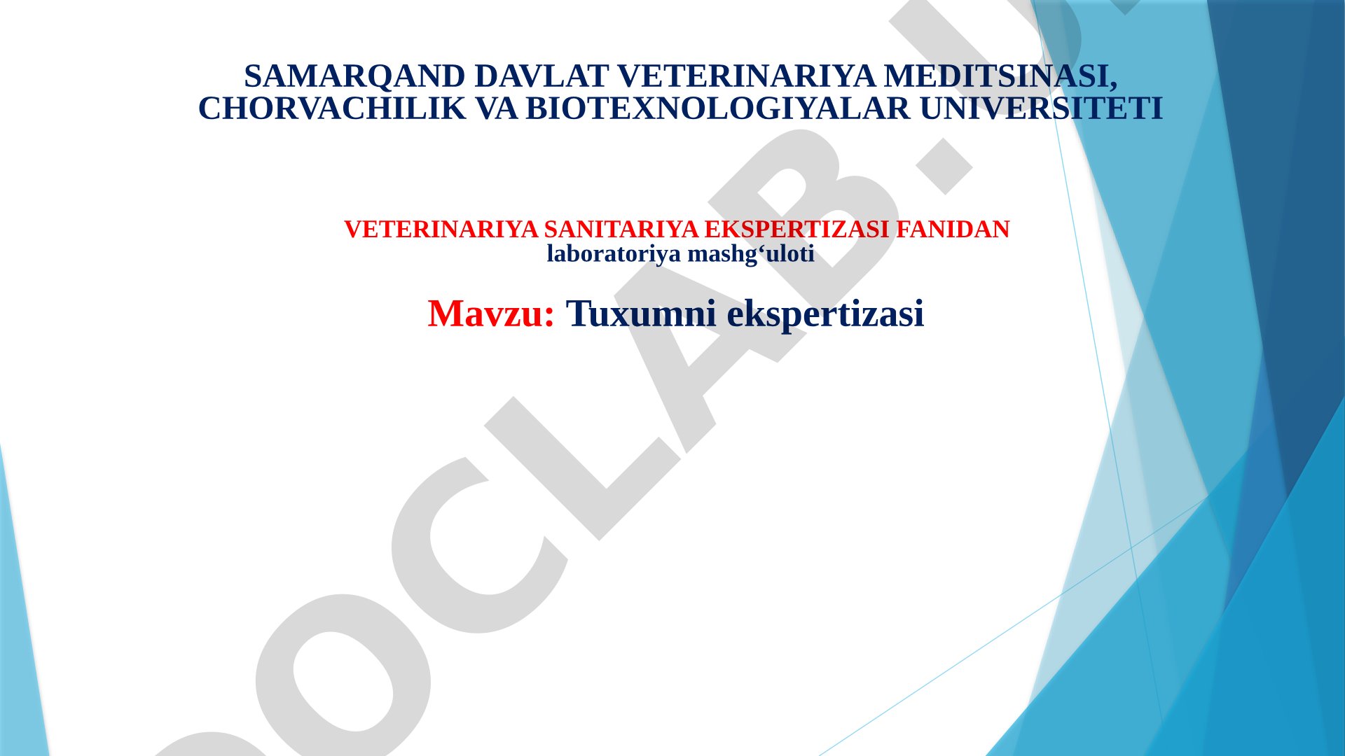 Tuxumni ekspertizasi