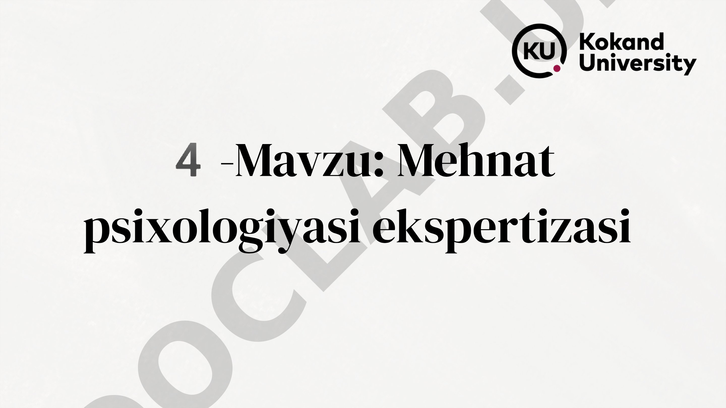 Mehnat ekspertizasining tashkiliy masalalari, mazmuni, maqsadi, omillari, bosqichlari va
