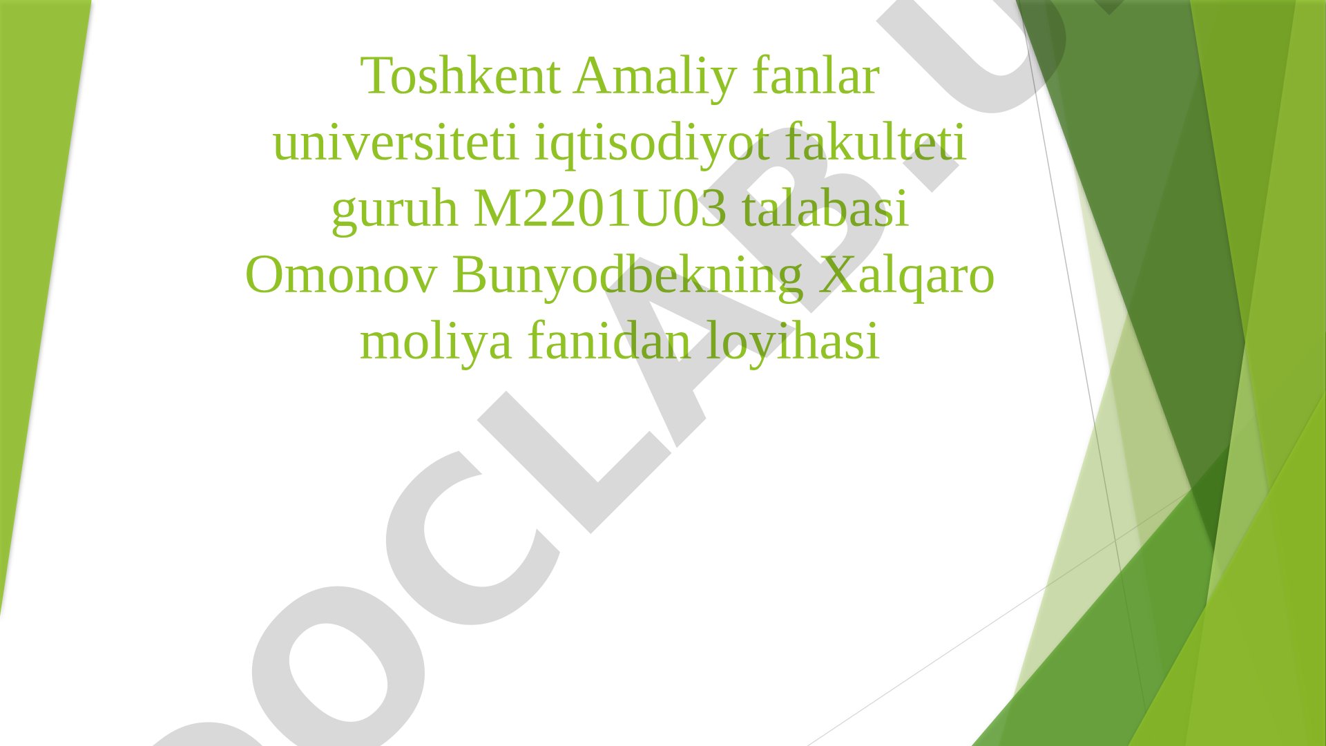 Plastik ifloslanishning iqtisodiy oqibatlari va xalqaro bartaraf etish mexanizmlari