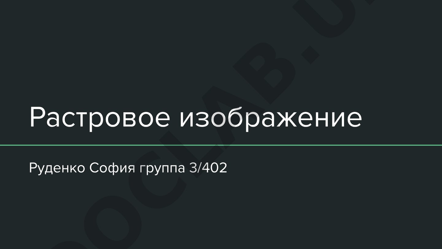 Растровое изображение
