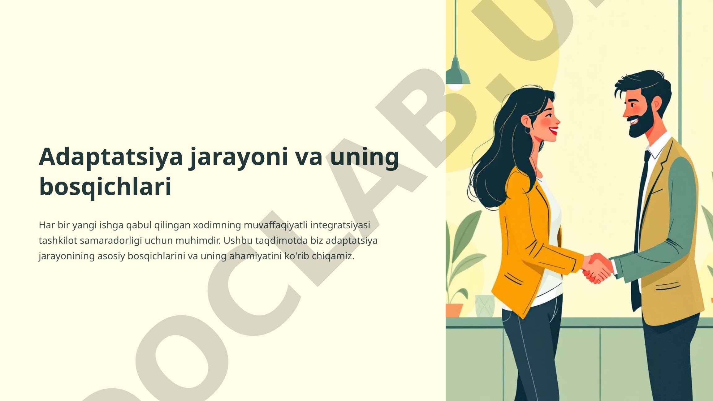 Adaptatsiya jarayoni va uning bosqichlari