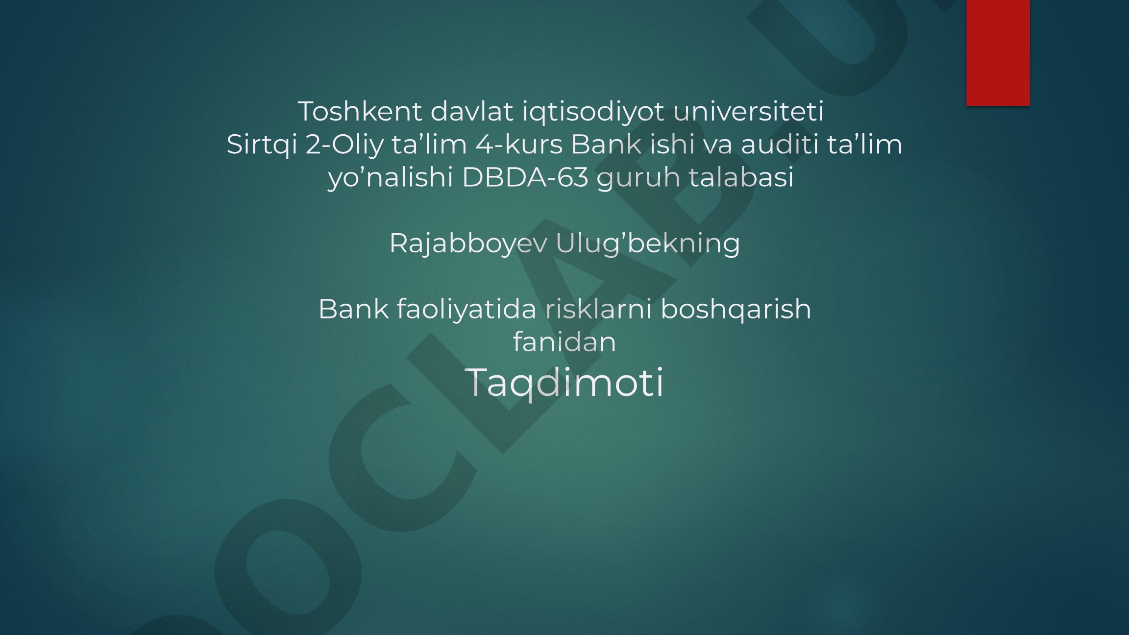 Ravnaq Bank(Octobank)ning tarixi, tashkil etilishi va faoliyati