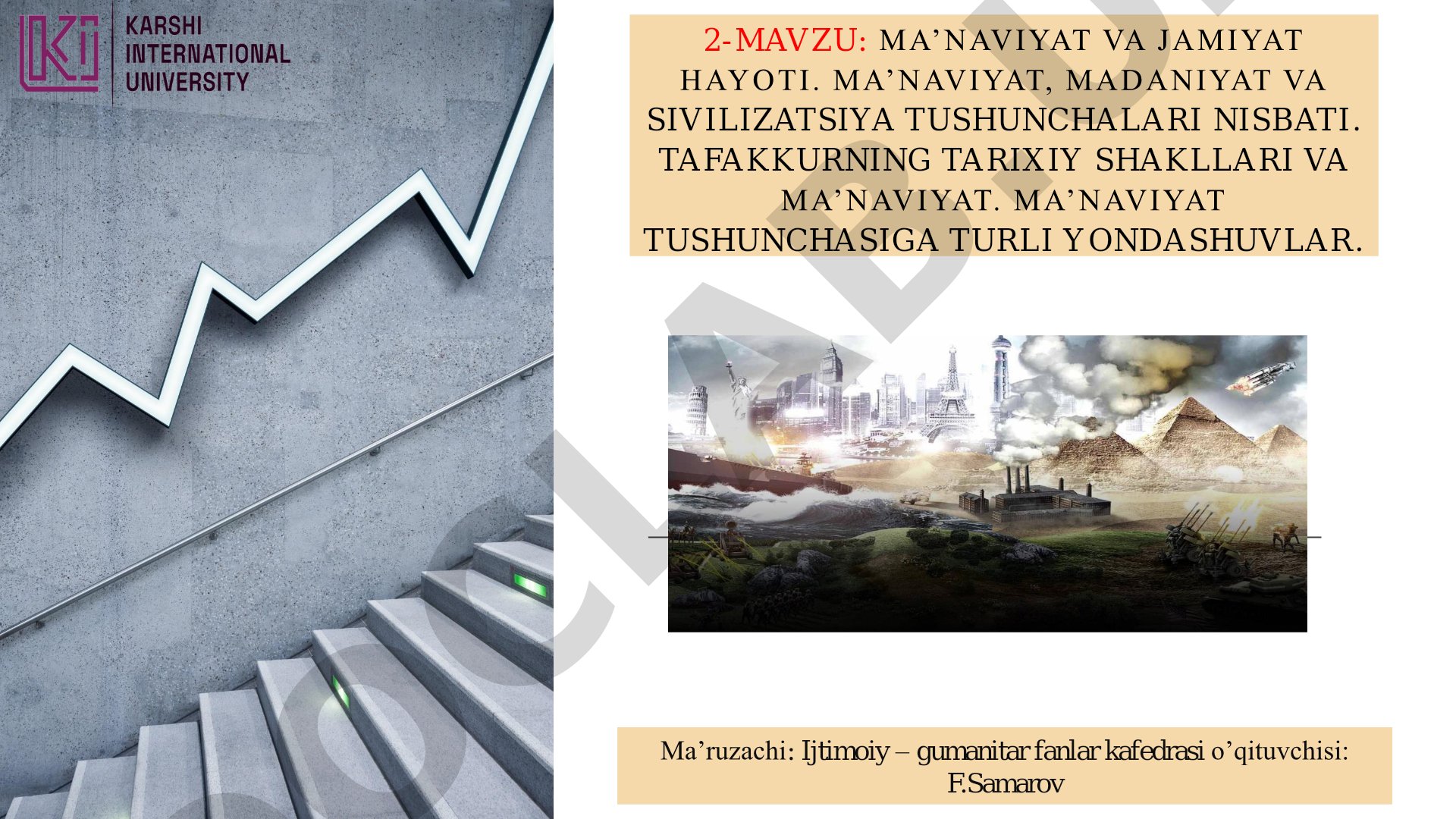 Ma’naviyat va jamiyat hayoti