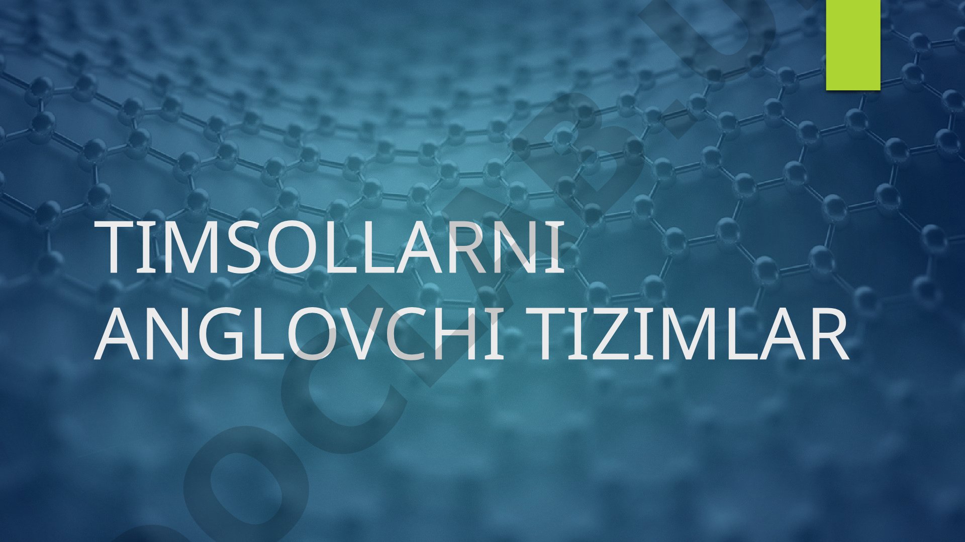 Timsollarni anglovchi tizimlar