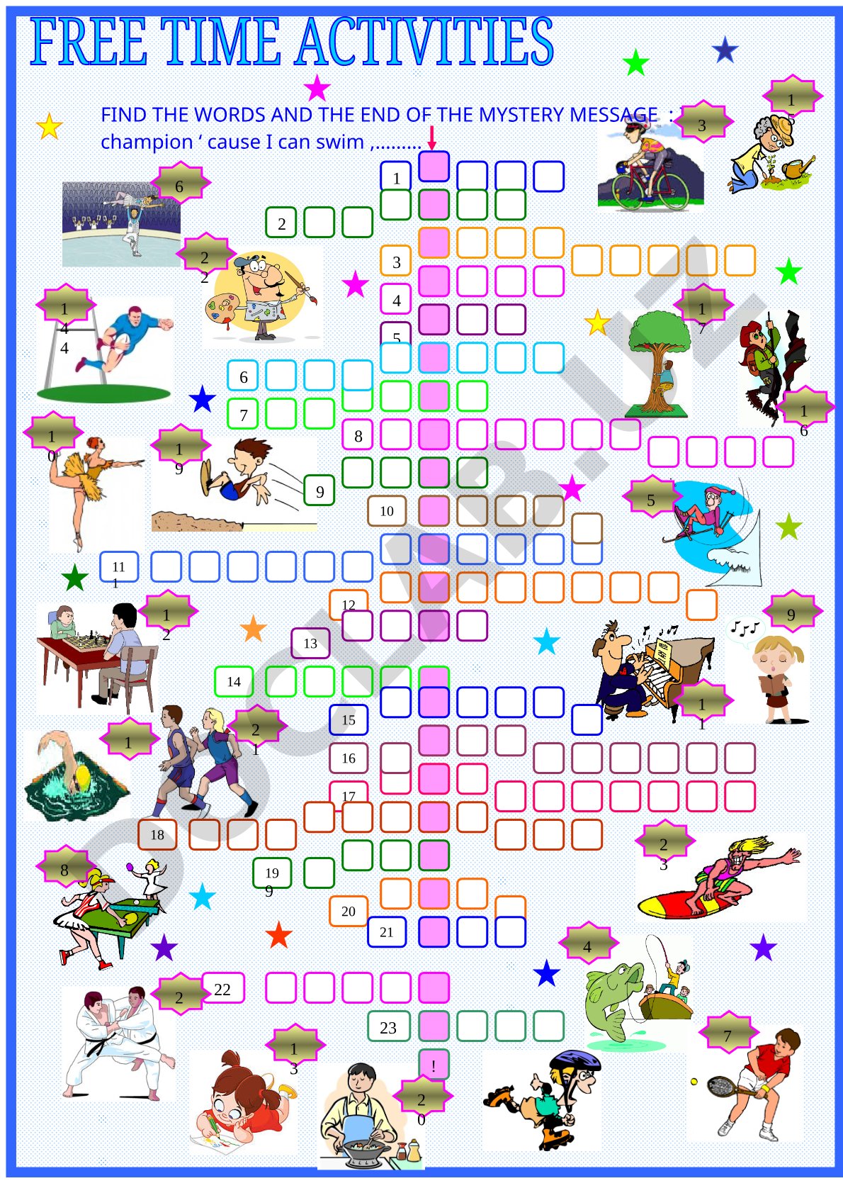 Find the Words and the End of the Mystery Message