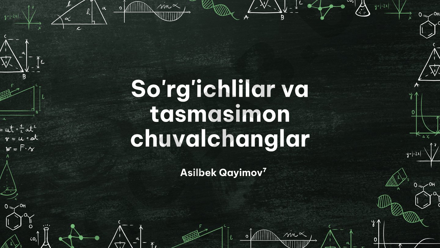 So'rg'ichlilar va tasmasimon chuvalchanglar