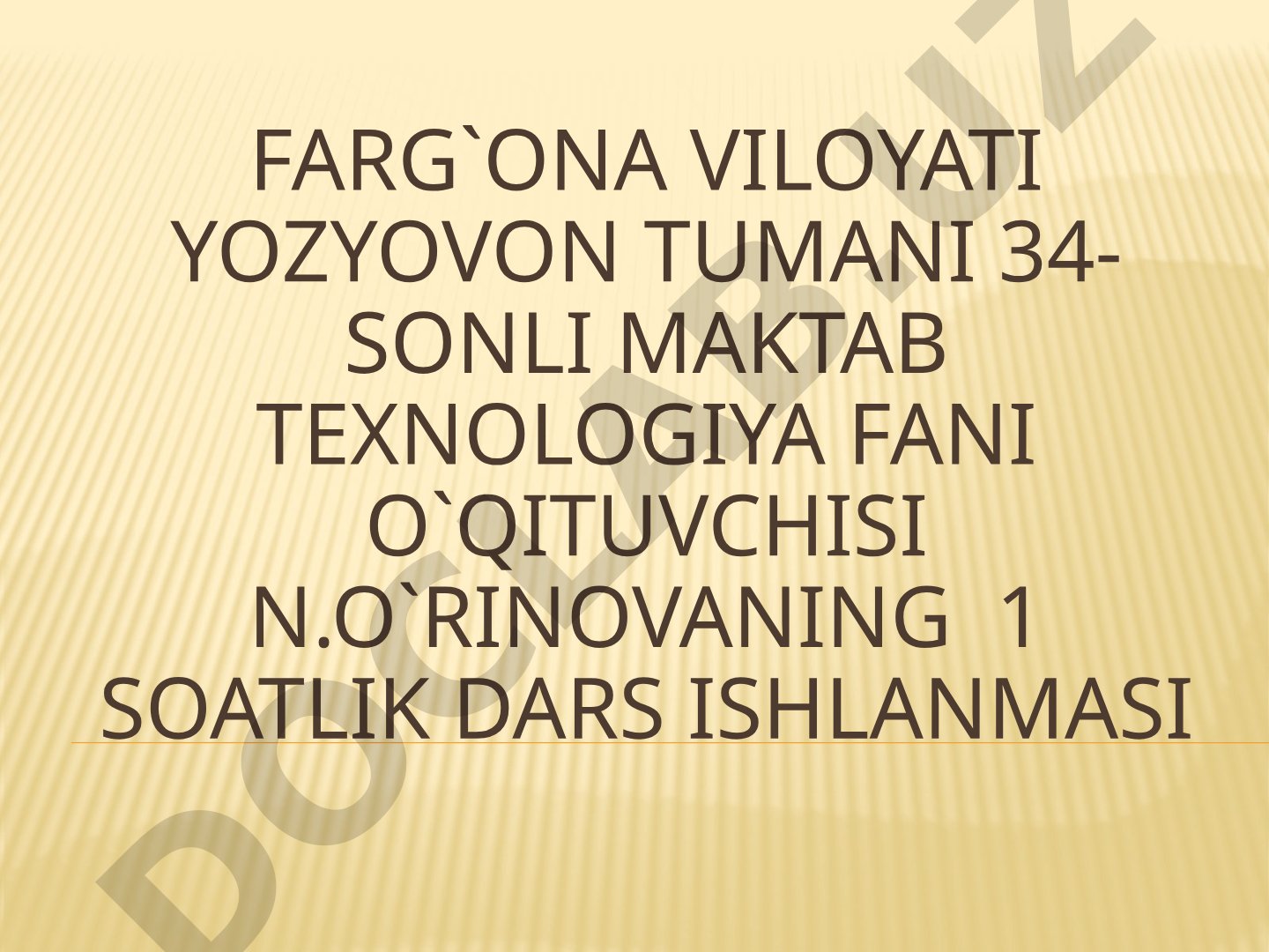 Qo‘l yuritmali tikuv mashinasining tuzilishi. Tikuv mashinasini tozalash va moylash.
