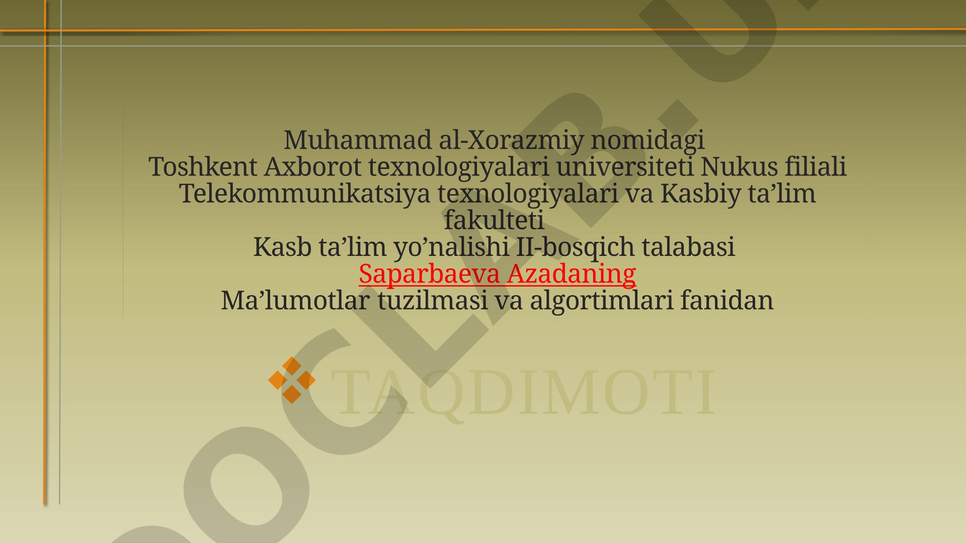 Binar daraxtlarni tashkil etish