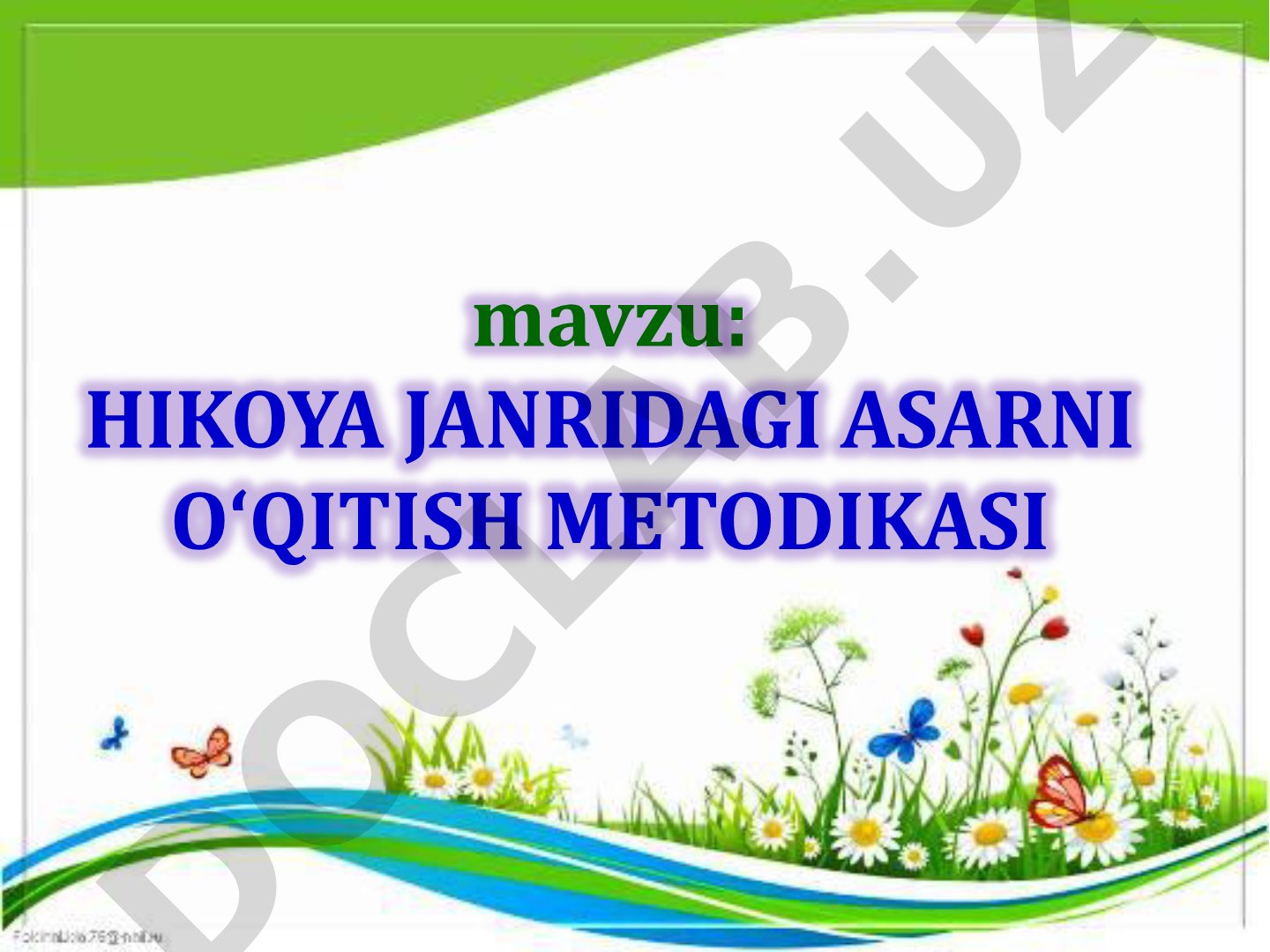 Hikoya janridagi asarni o'qitish metodikasi