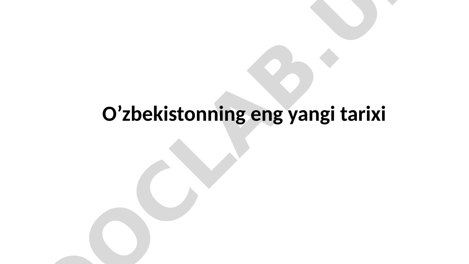 O‘zbekiston Respublikasida ijtimoiy sohadagi islohotlar