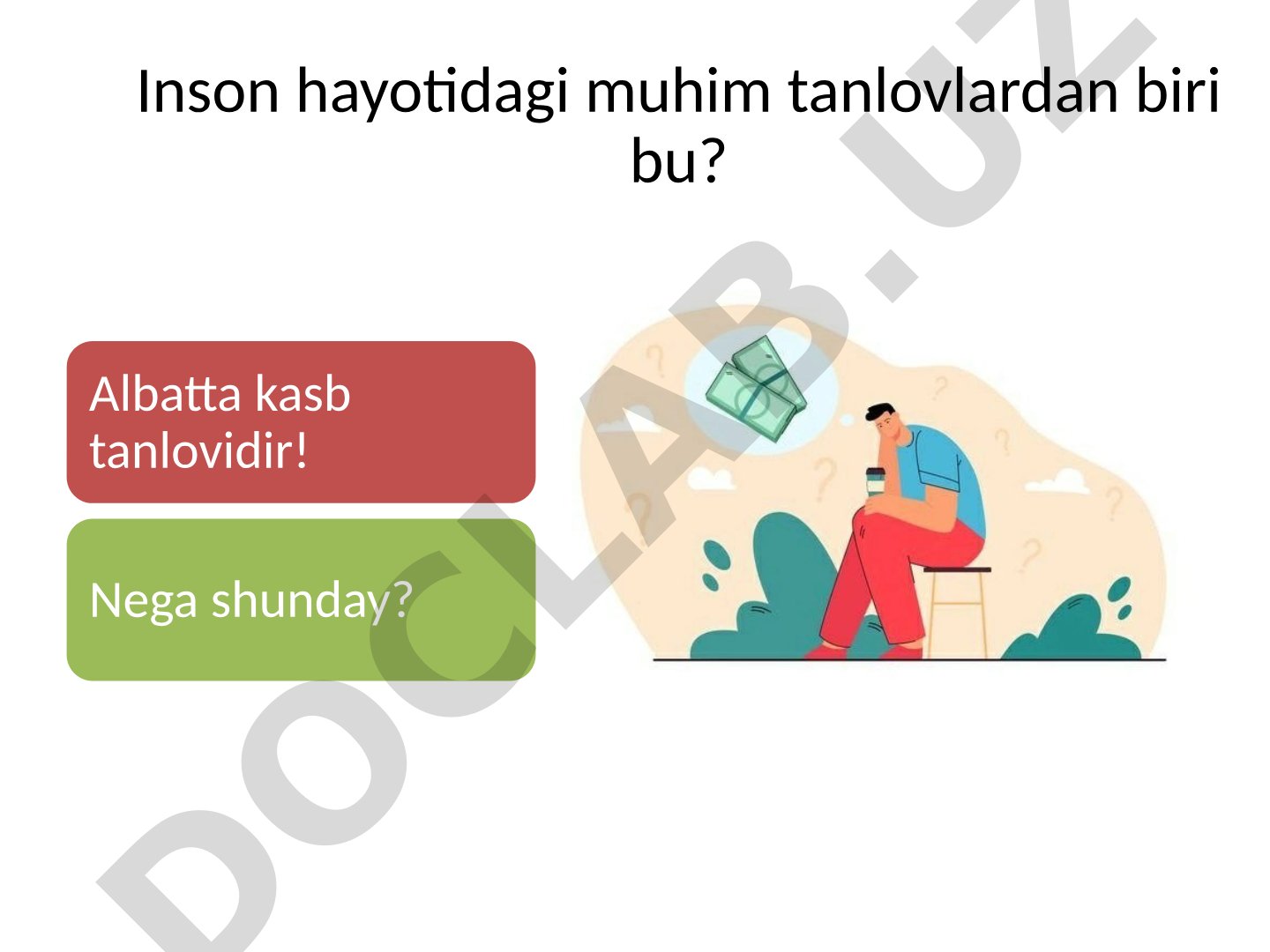 Kasb tanlovi va kasblar klassifikatsiyasi