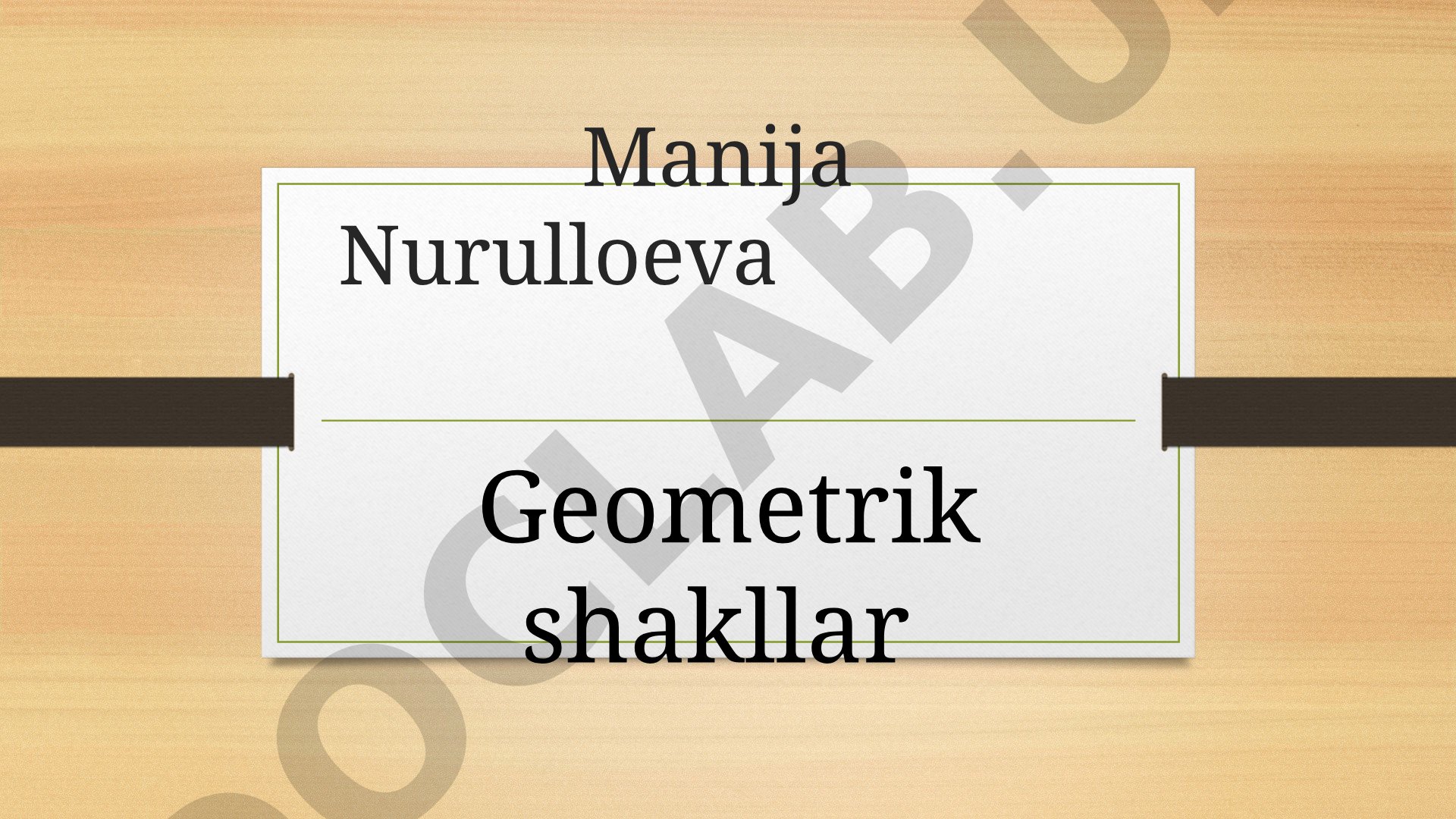 Geometrik materiallarni o’rgatishda axborot texnologiyalaridan foydalanish