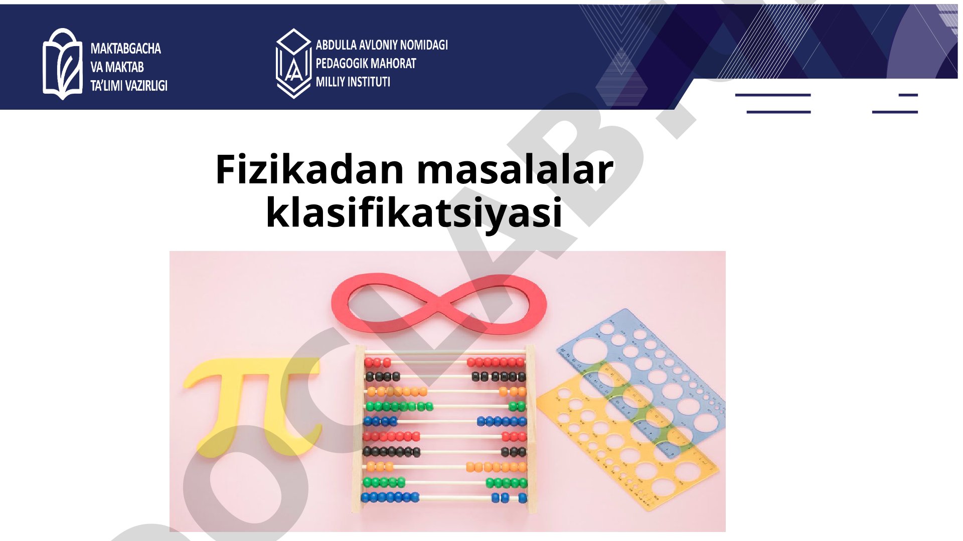 Fizikadan masalalar klasifikatsiyasi