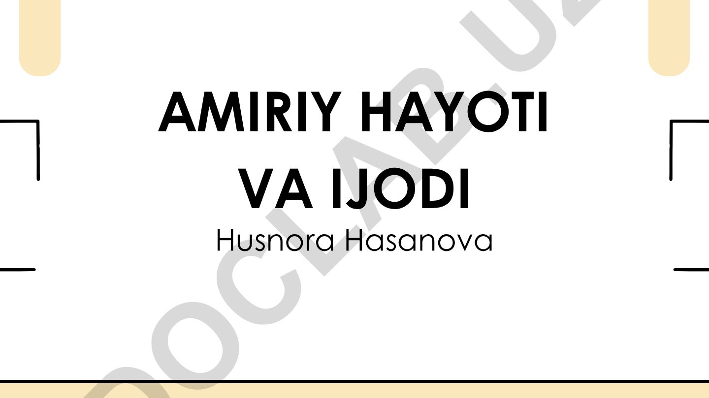 Amiriy hayoti va ijodi