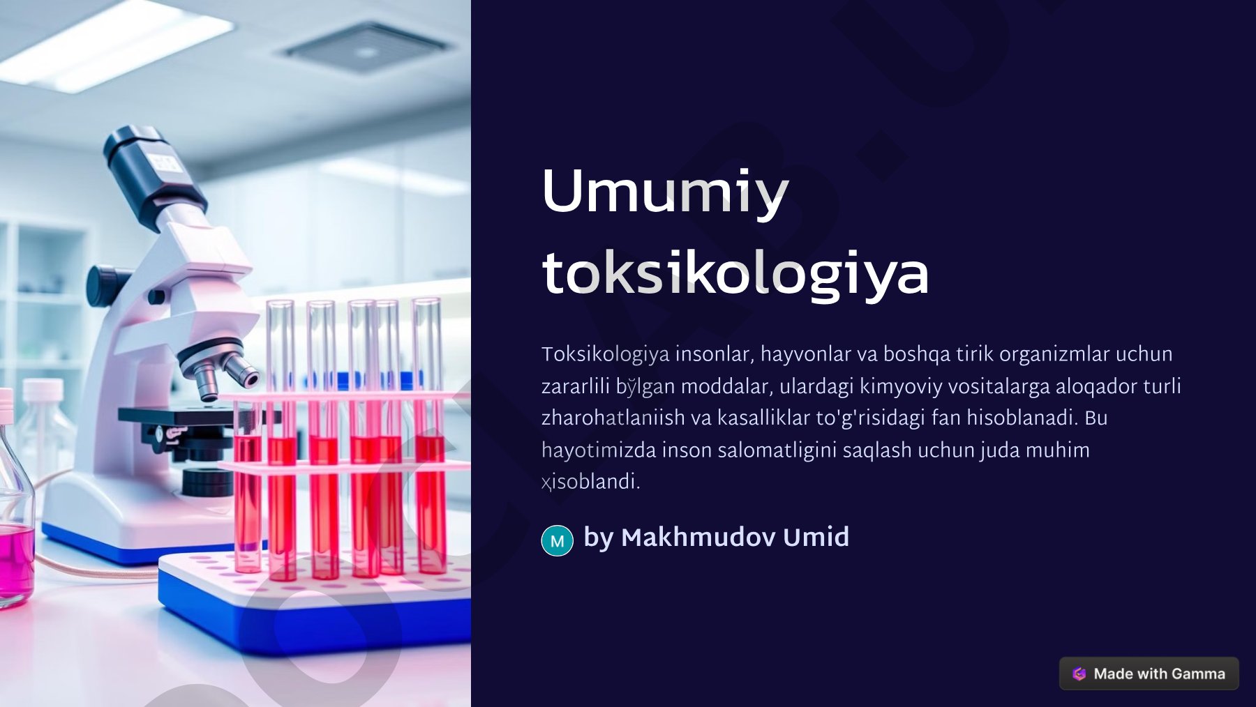 Umumiy toksikologiya