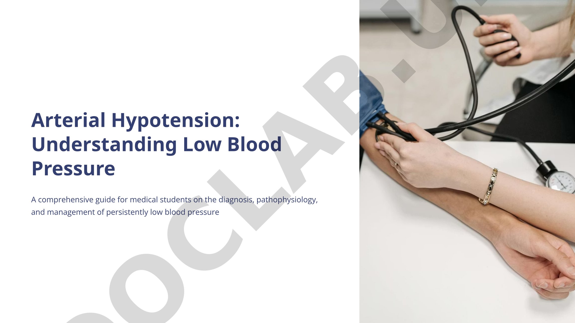 Arterial Hypotension: Understanding Low Blood Pressure