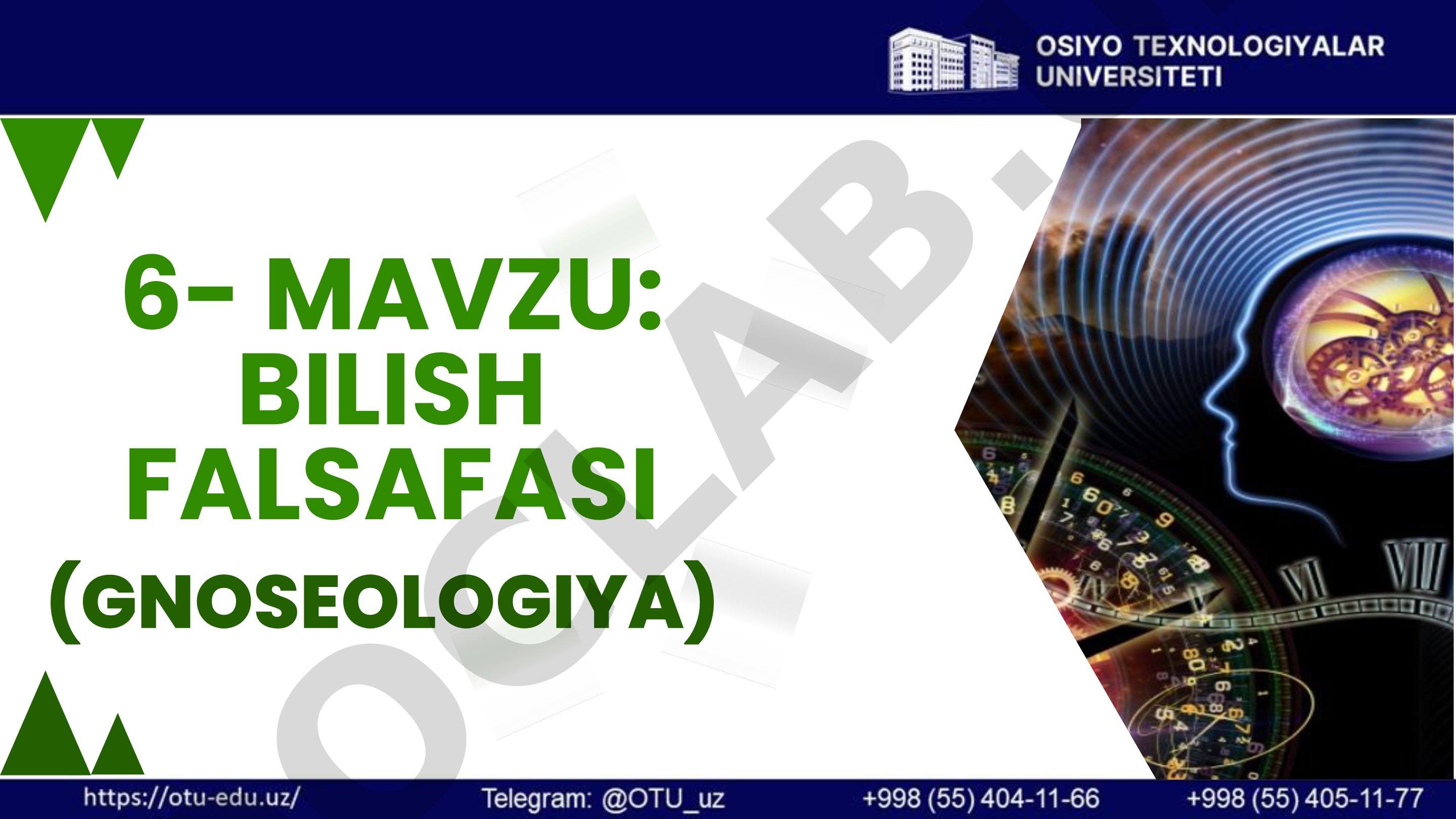Bilish falsafasi (Gnoseologiya)