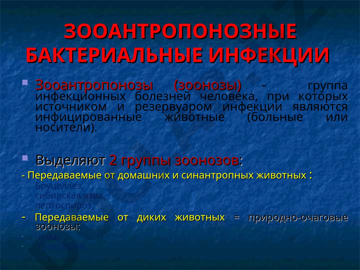 Инфекции, передающиеся от животных человеку, их виды и общие черты