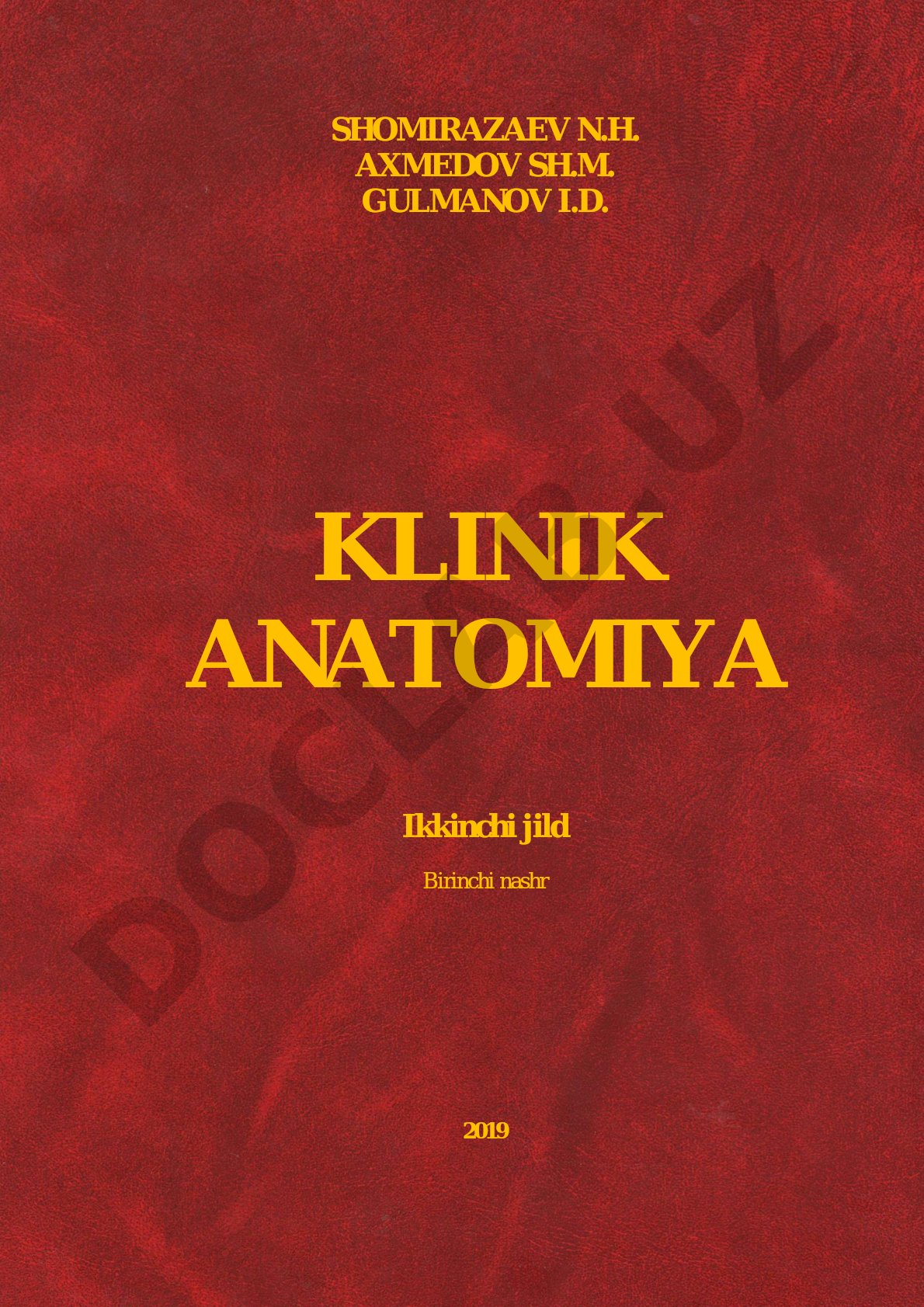 Klinik anatomiya. II jild