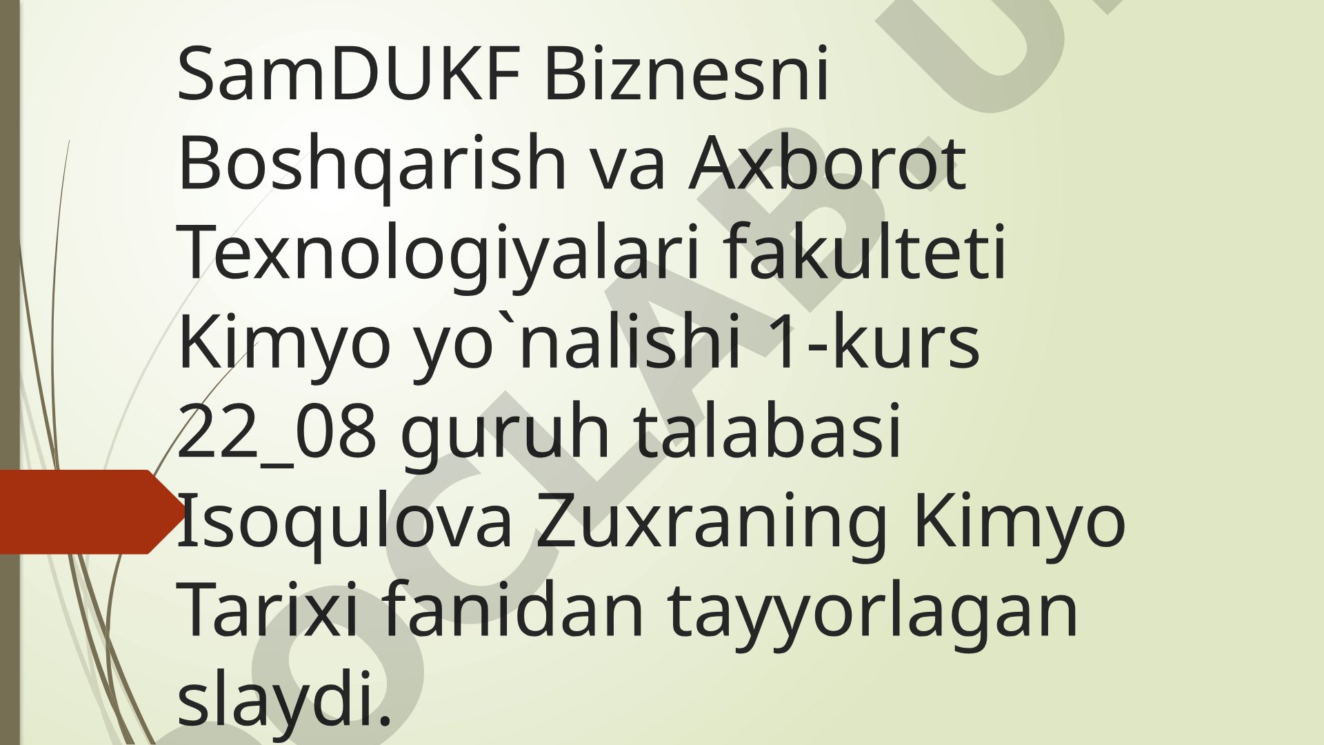 Alkimyo va Yatrokimyo