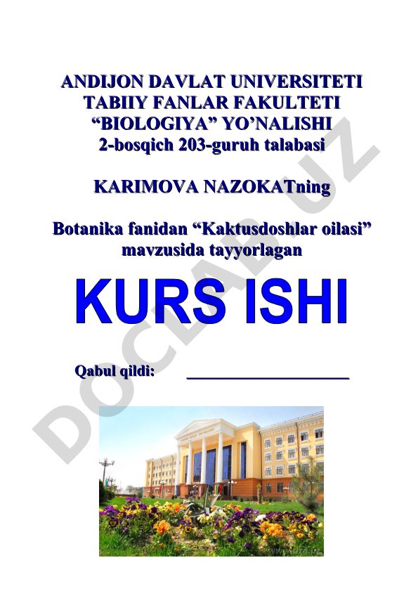 Kaktusdoshlar oilasi