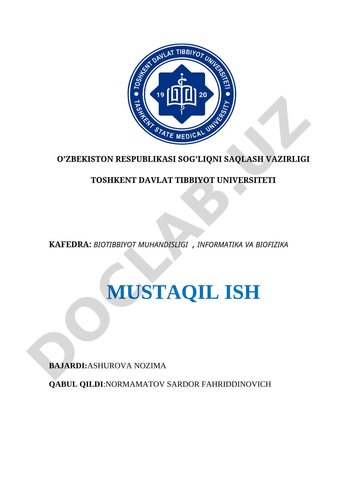 Sog‘liqni saqlashda kiberxavfsizlik masalalari