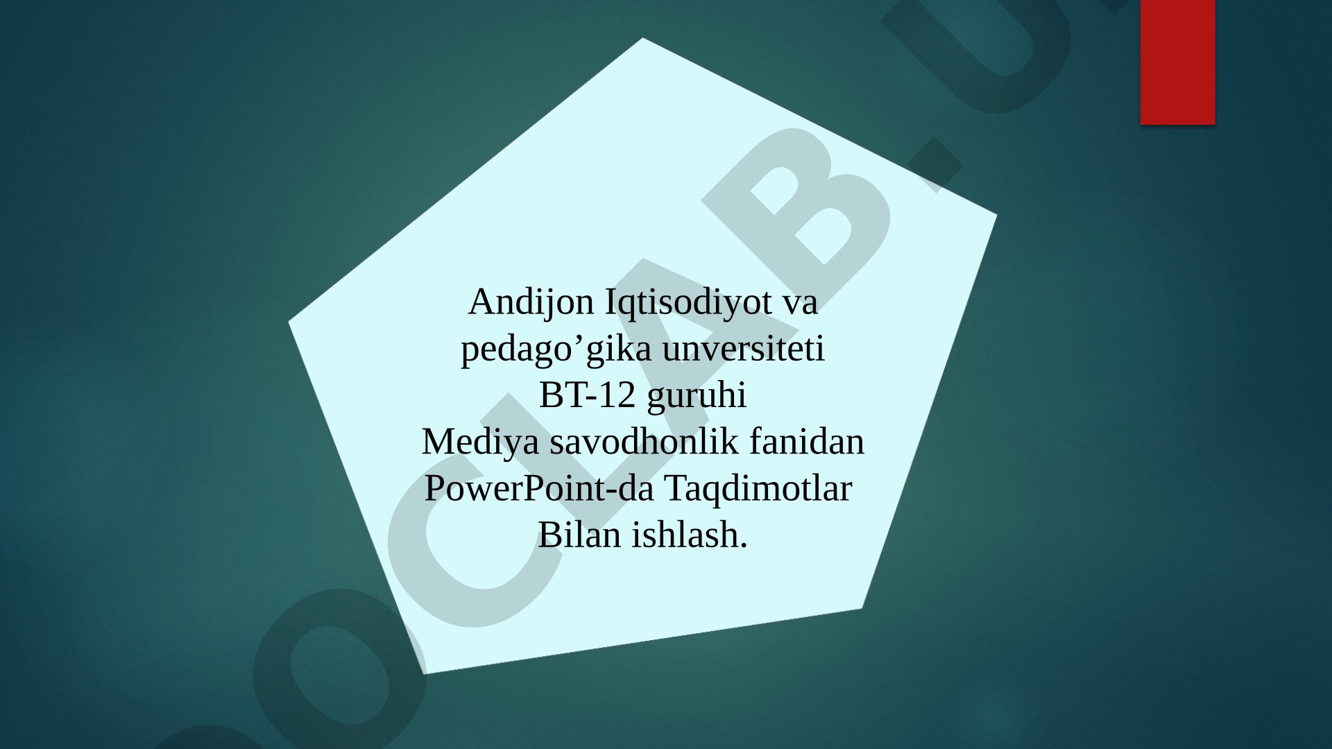 Internetdan masofaviy ta'limda foydalanish
