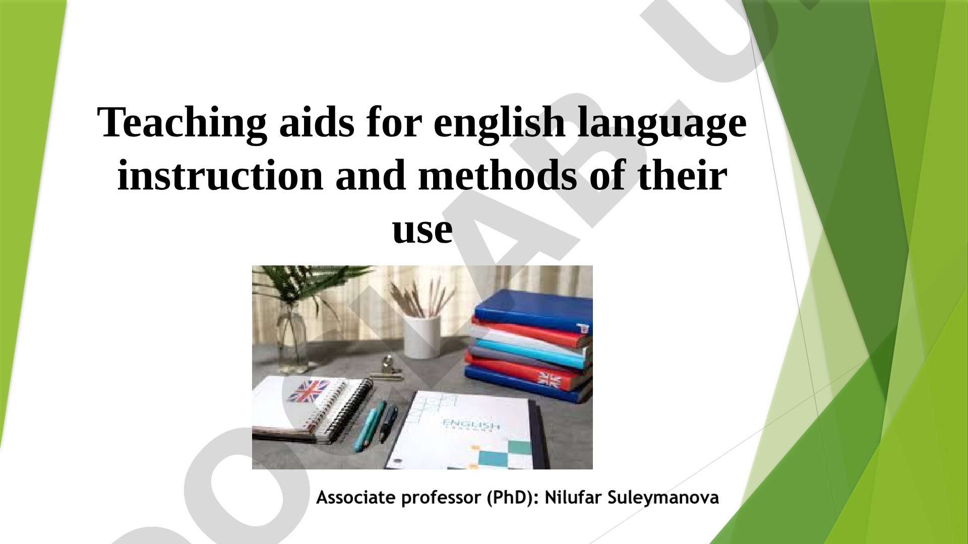 Teaching aids for English language instruction and methods of their use
