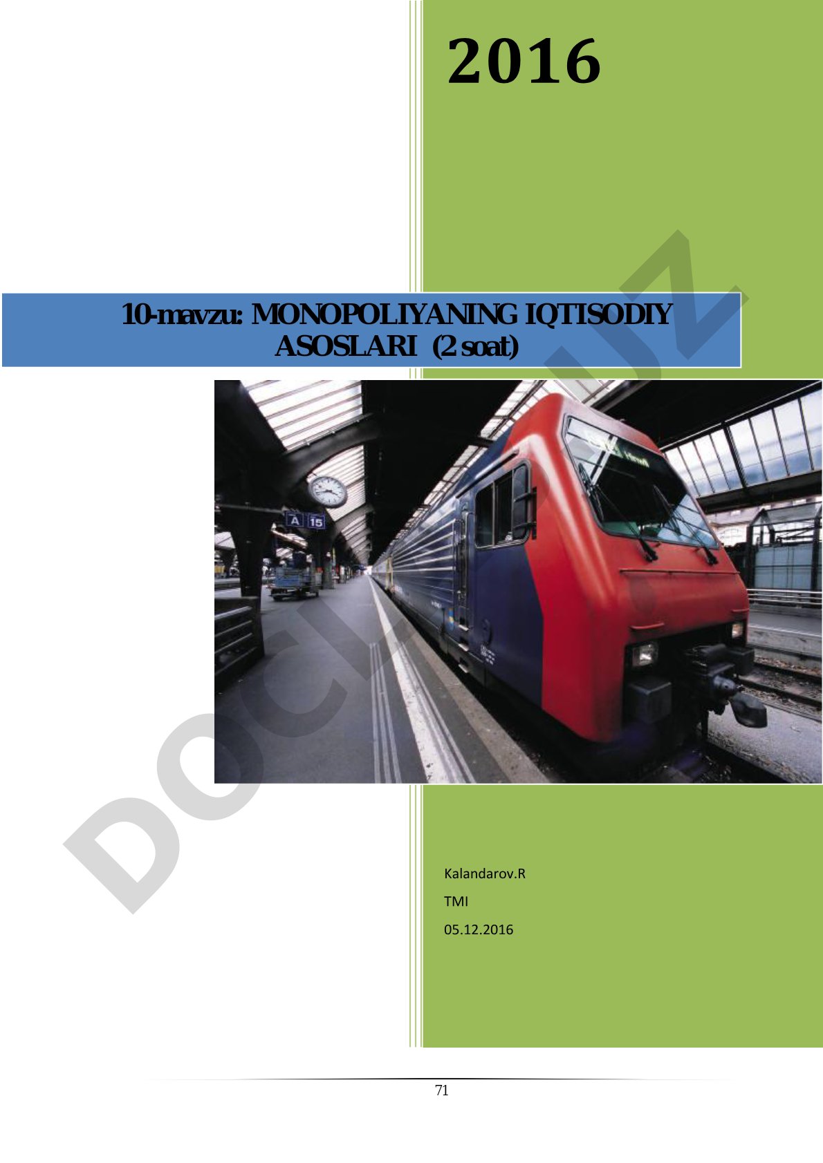 Monopoliyaning iqtisodiy asoslari