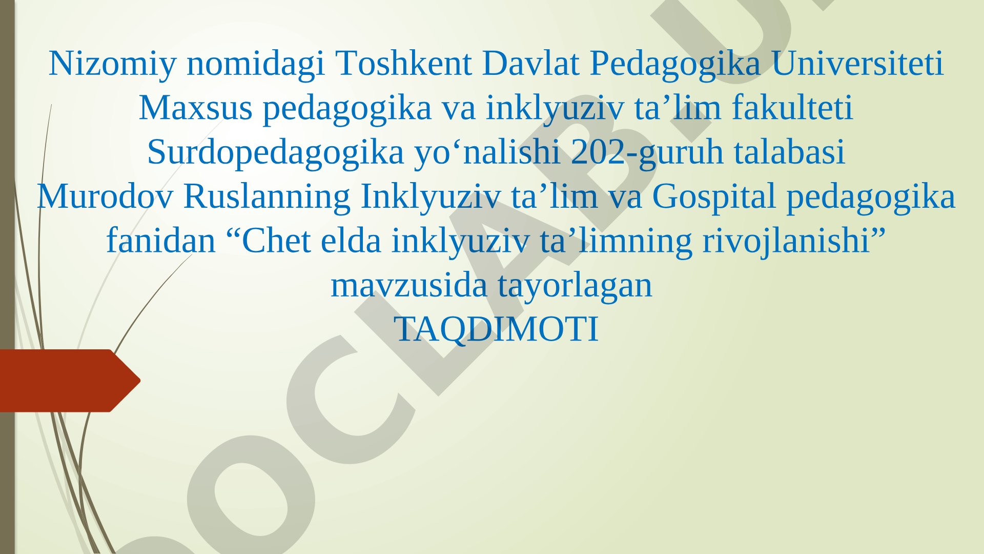 Chet elda inklyuziv ta’limning rivojlanishi