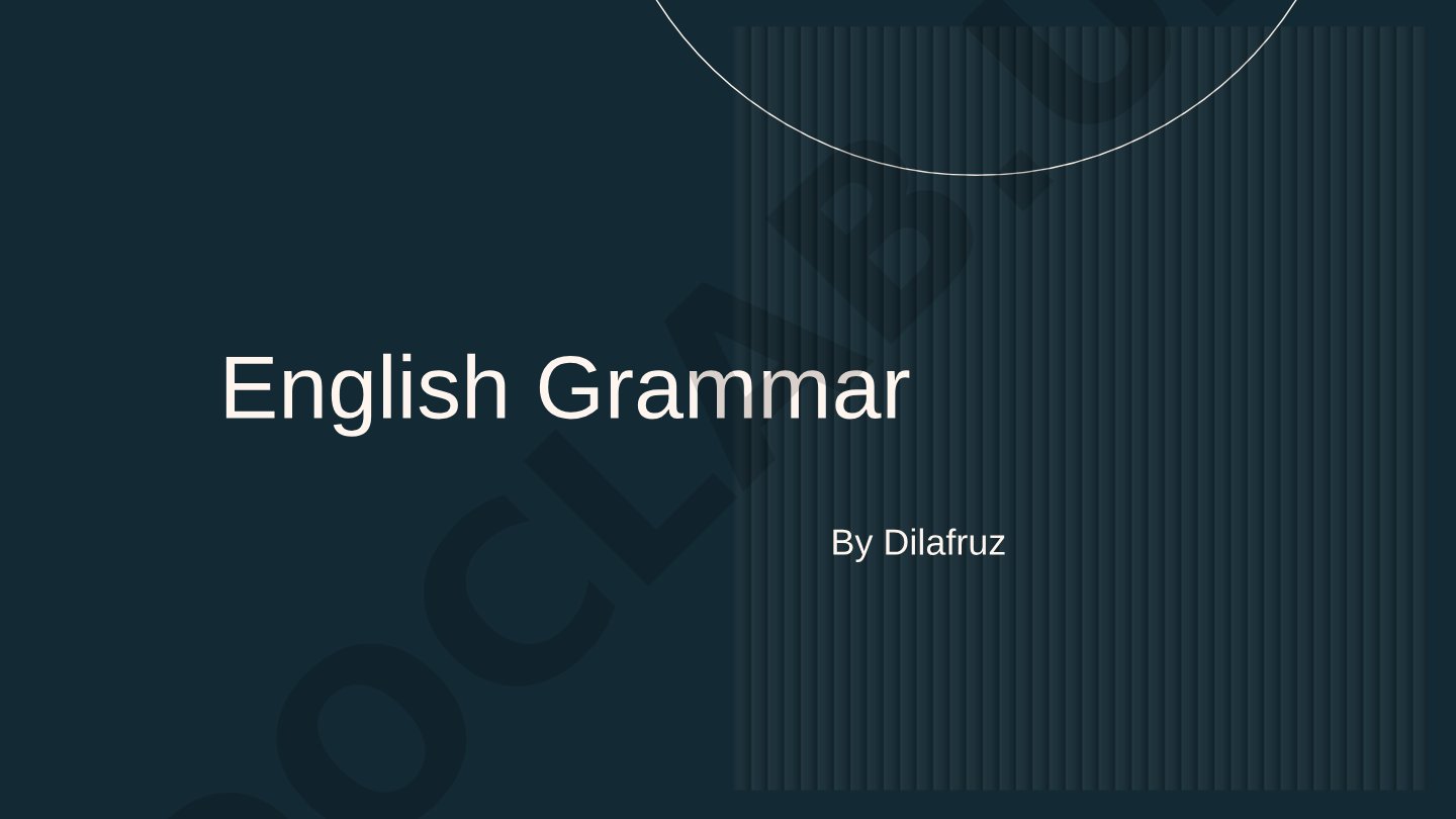 An explanation of English grammar rules, types, and levels
