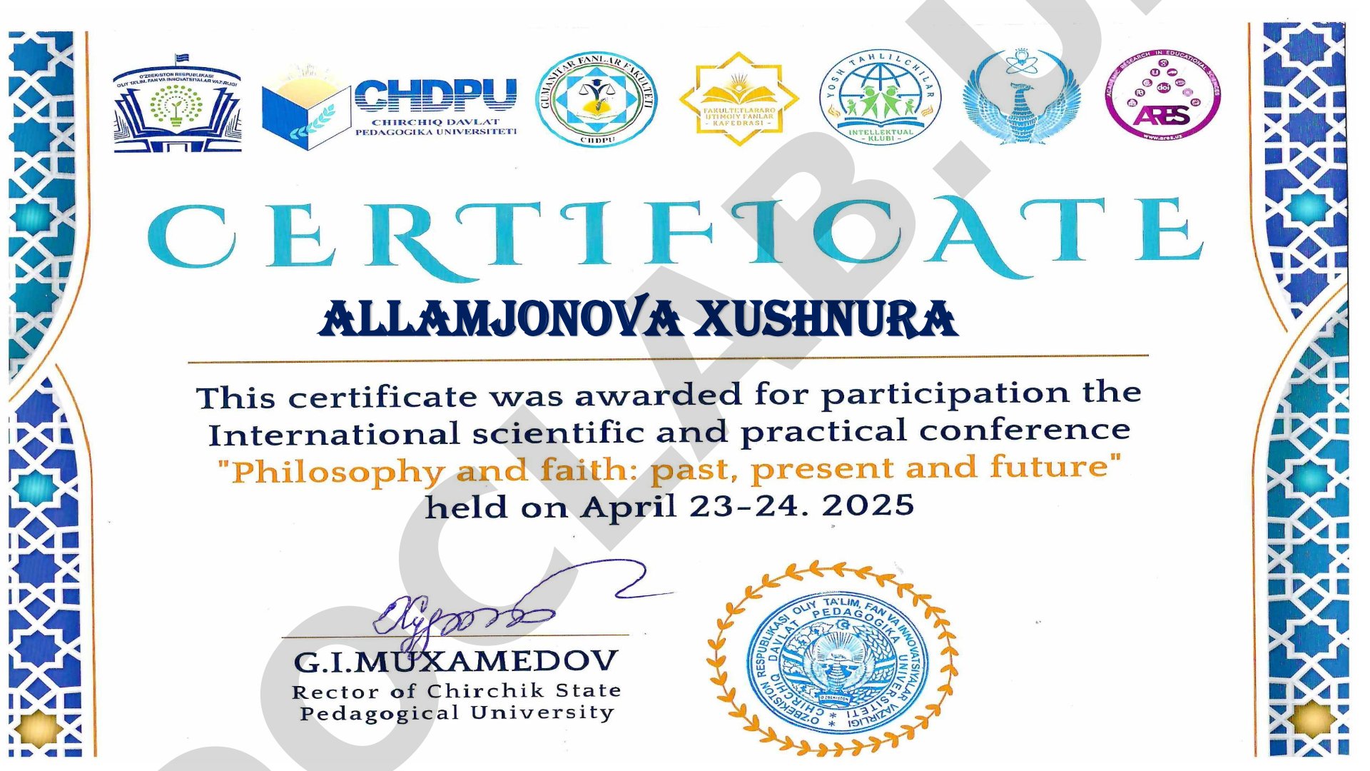 Allamjonova Xushnura