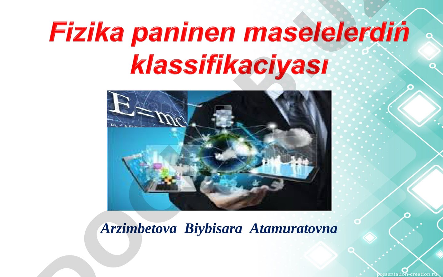 Mektep fizika kursında máseleler klassifikaciyası
