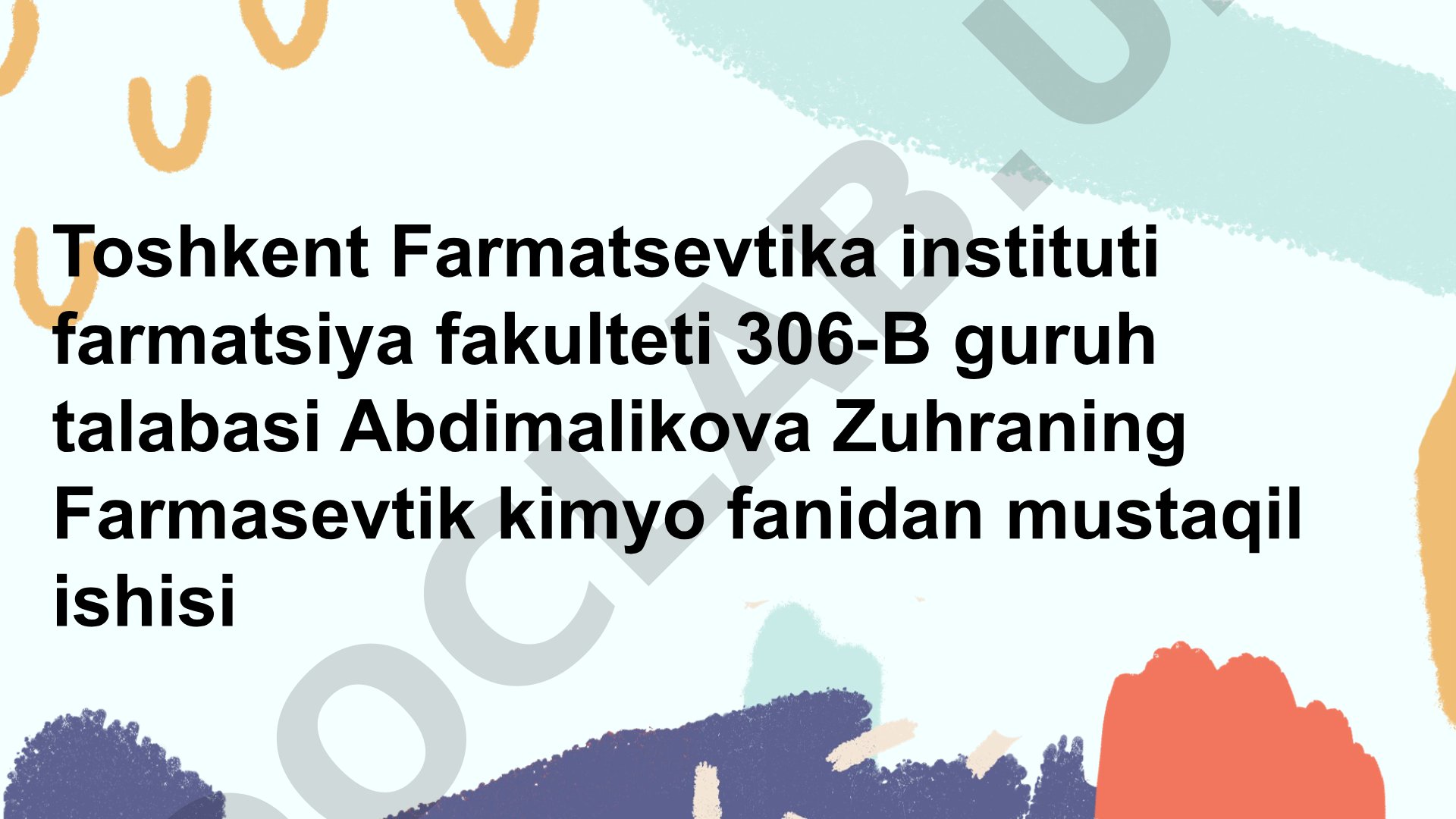 Spekritofotometriya usulining nitrofuran hosilalari tahlilida qo'llanilishi