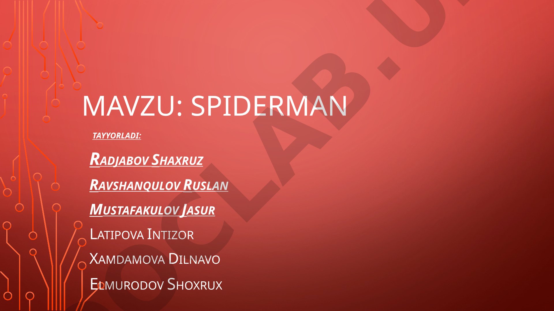 Spiderman so'zining paydo bo'lishi va kinodagi roli