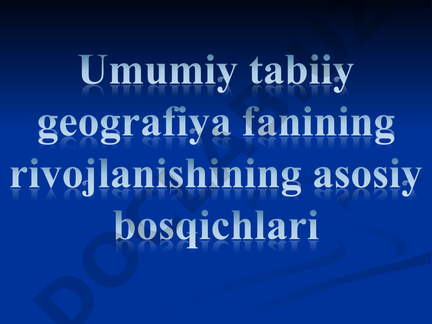 Qadimgi davrda geografiyaning rivojlanishi